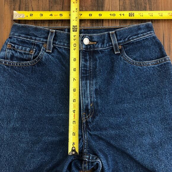 VTG Levis 550 Jean Y2K Relaxed Fit Tapered Leg High Rise Size 10S 28 x 28.5 Blue - Picture 9 of 15